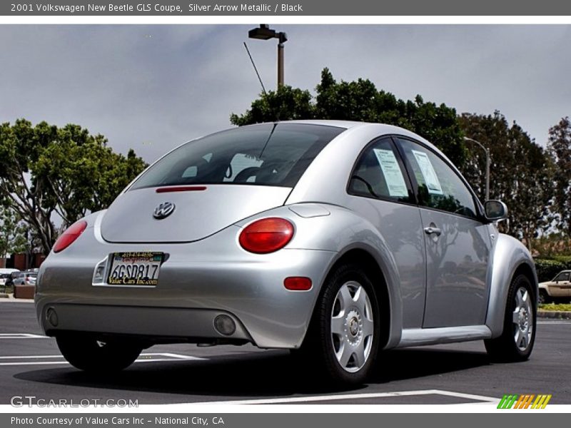 Silver Arrow Metallic / Black 2001 Volkswagen New Beetle GLS Coupe