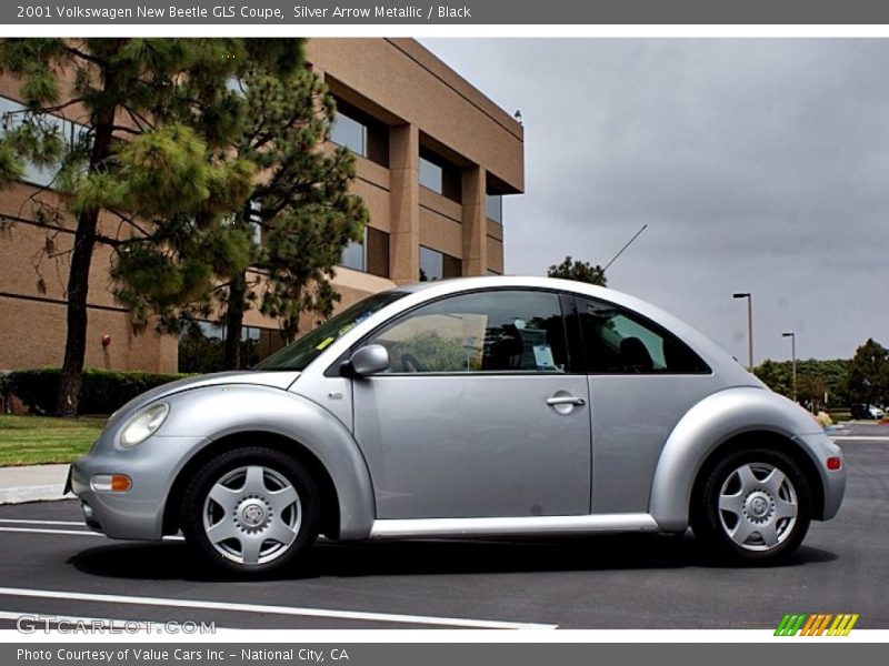 Silver Arrow Metallic / Black 2001 Volkswagen New Beetle GLS Coupe