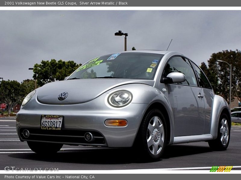 Silver Arrow Metallic / Black 2001 Volkswagen New Beetle GLS Coupe