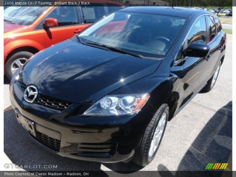 Brilliant Black / Black 2008 Mazda CX-7 Touring