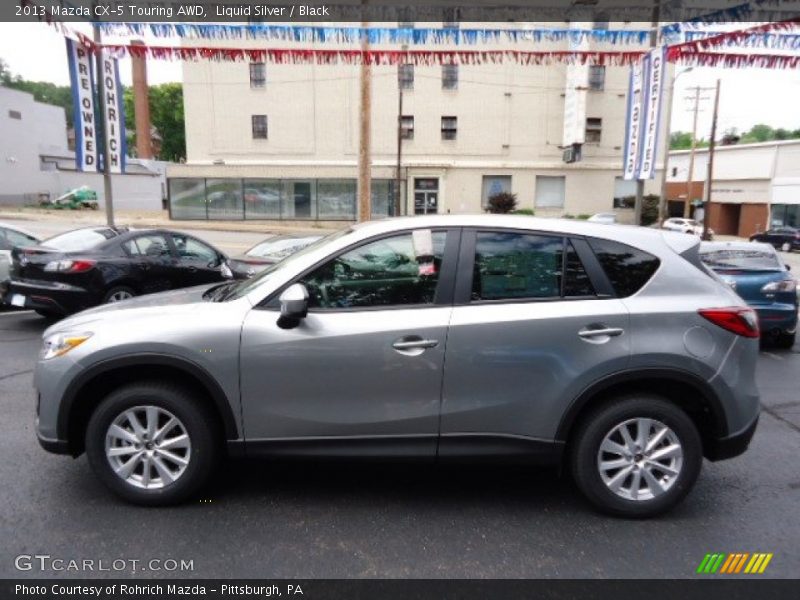 Liquid Silver / Black 2013 Mazda CX-5 Touring AWD
