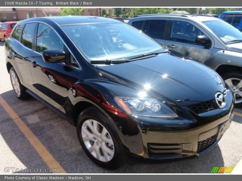 Brilliant Black / Black 2008 Mazda CX-7 Touring