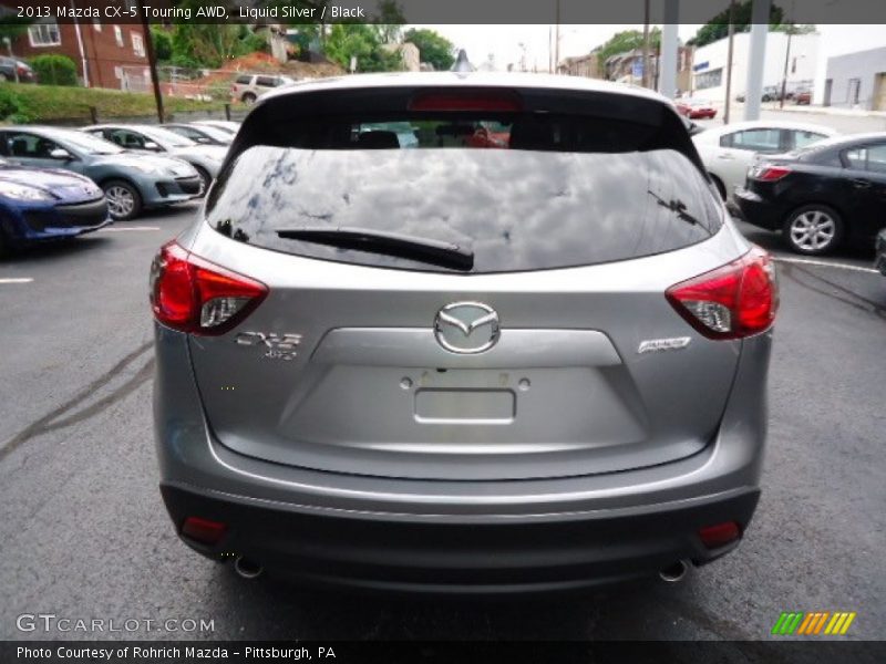 Liquid Silver / Black 2013 Mazda CX-5 Touring AWD