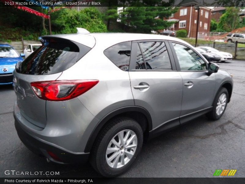 Liquid Silver / Black 2013 Mazda CX-5 Touring AWD