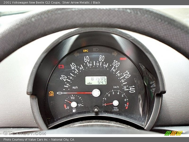  2001 New Beetle GLS Coupe GLS Coupe Gauges