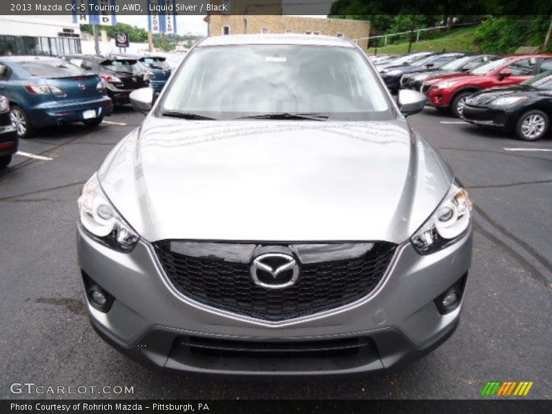 Liquid Silver / Black 2013 Mazda CX-5 Touring AWD