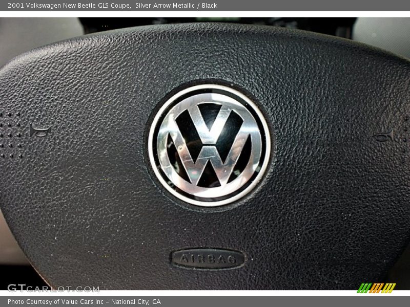 Silver Arrow Metallic / Black 2001 Volkswagen New Beetle GLS Coupe