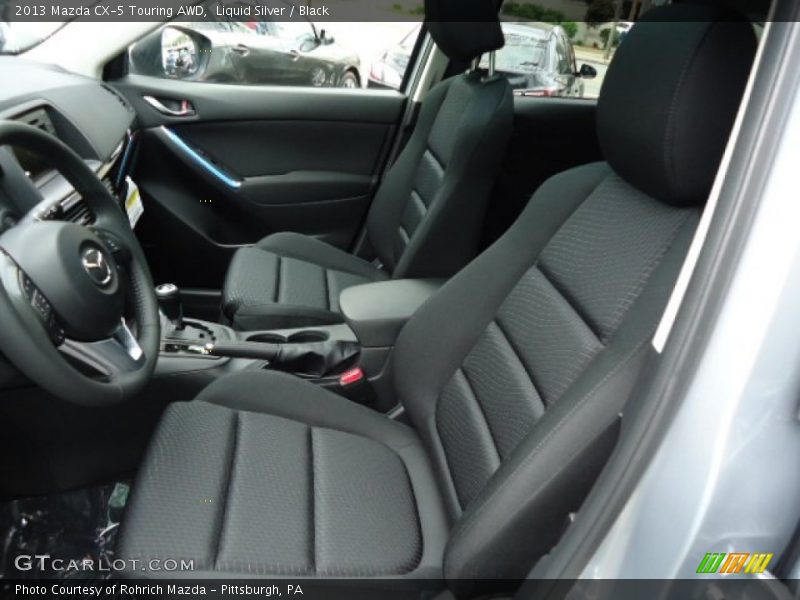 Liquid Silver / Black 2013 Mazda CX-5 Touring AWD