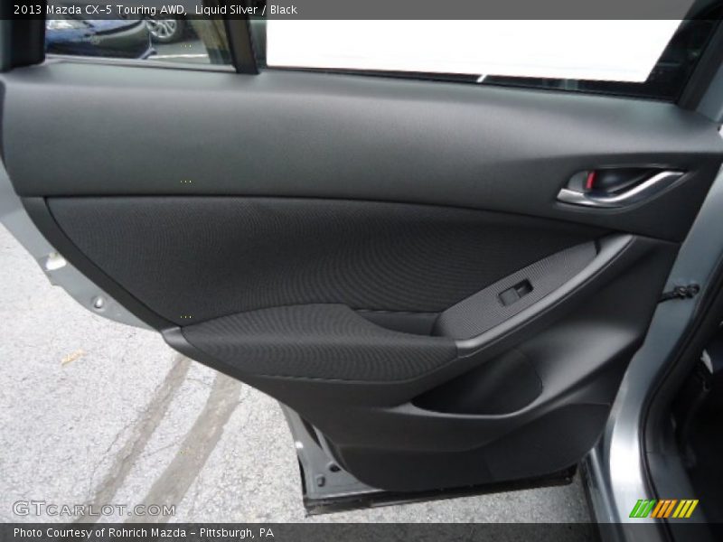 Liquid Silver / Black 2013 Mazda CX-5 Touring AWD