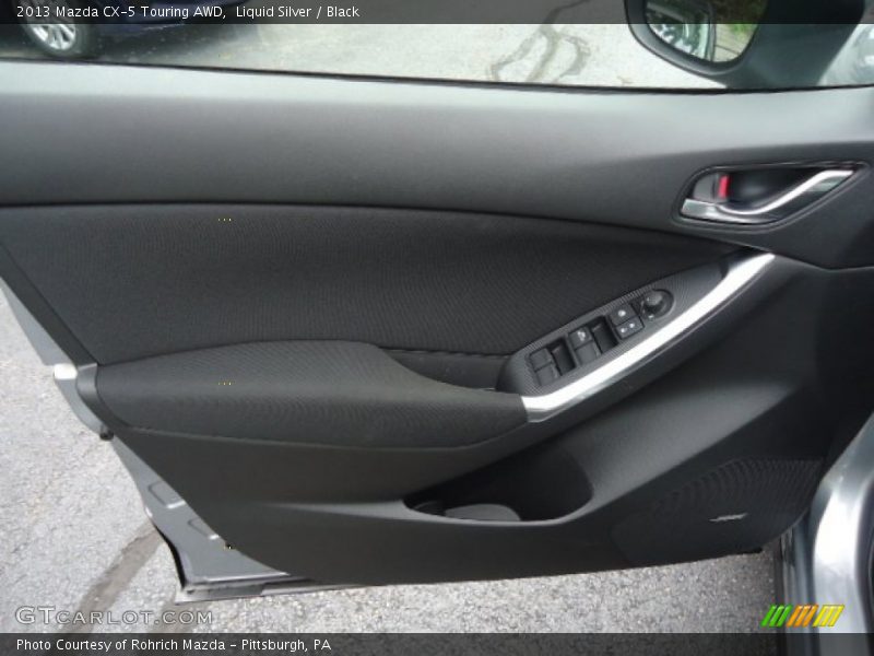 Liquid Silver / Black 2013 Mazda CX-5 Touring AWD
