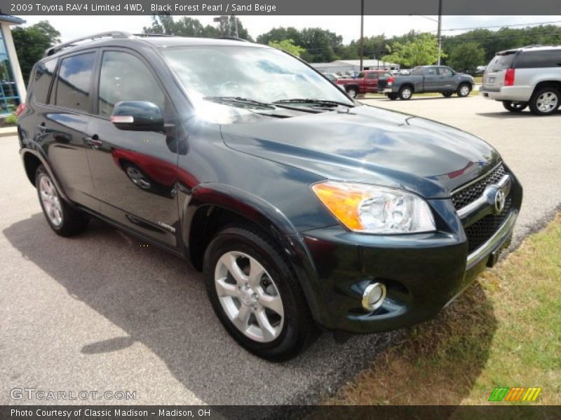 Black Forest Pearl / Sand Beige 2009 Toyota RAV4 Limited 4WD