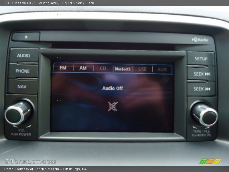 Liquid Silver / Black 2013 Mazda CX-5 Touring AWD