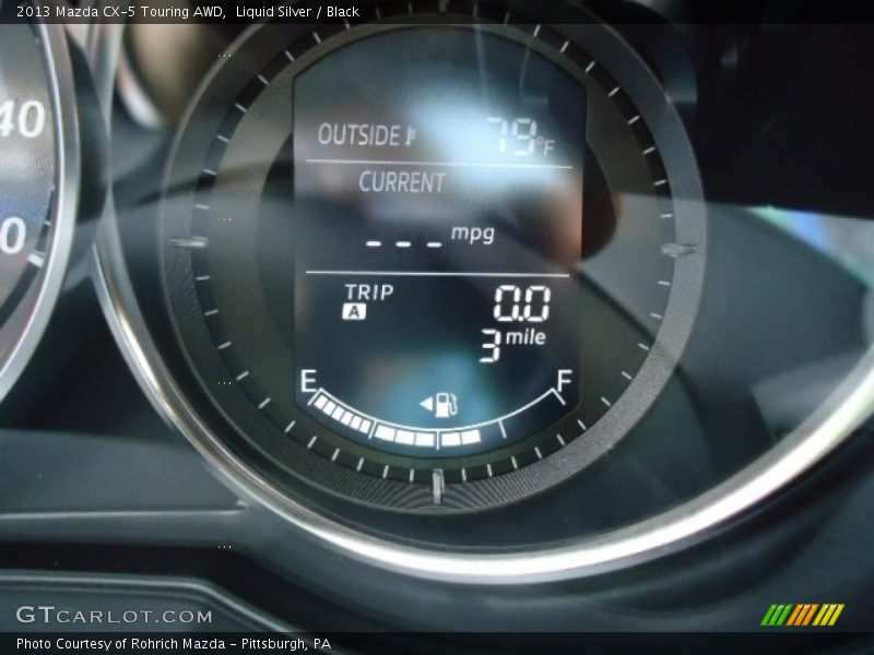 Liquid Silver / Black 2013 Mazda CX-5 Touring AWD