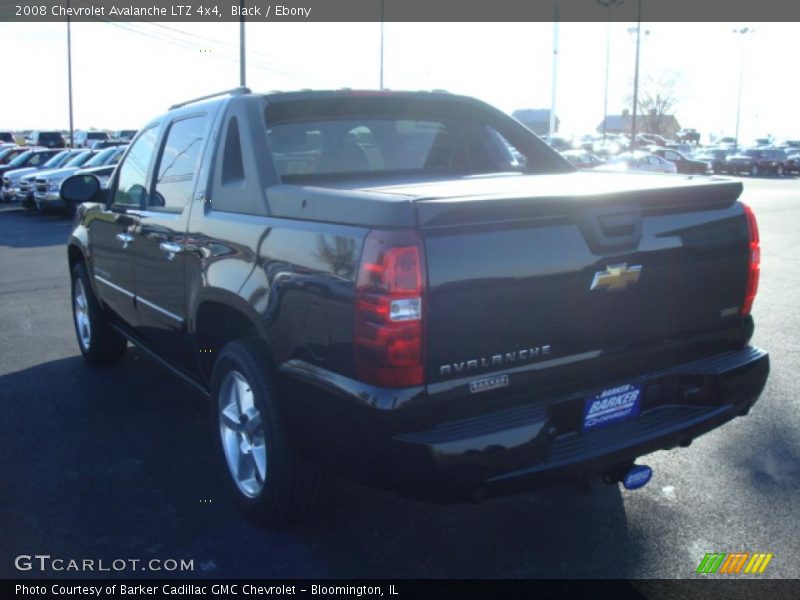 Black / Ebony 2008 Chevrolet Avalanche LTZ 4x4