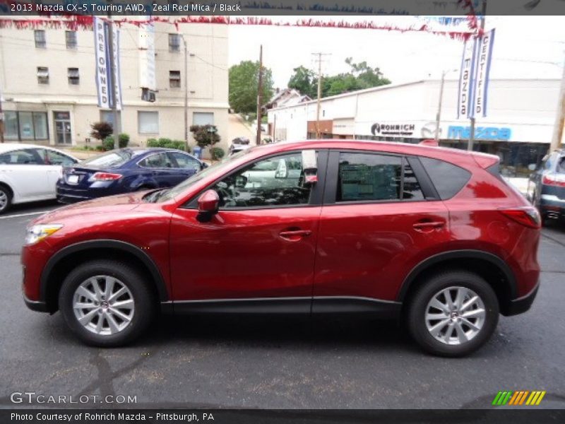 Zeal Red Mica / Black 2013 Mazda CX-5 Touring AWD