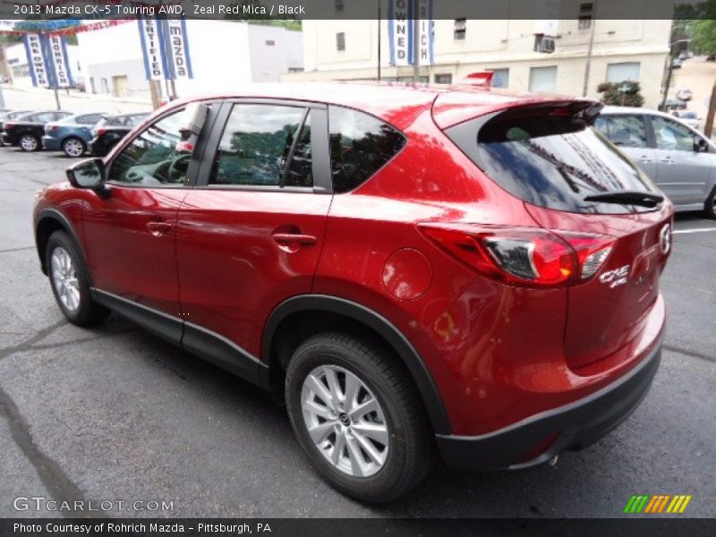 Zeal Red Mica / Black 2013 Mazda CX-5 Touring AWD