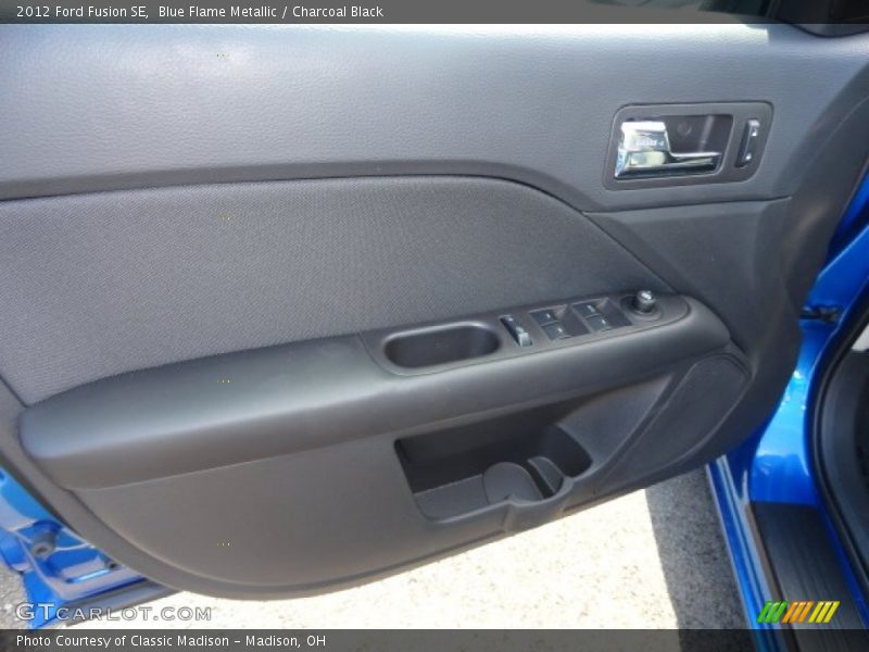 Blue Flame Metallic / Charcoal Black 2012 Ford Fusion SE