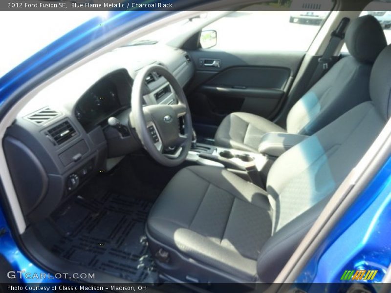 Blue Flame Metallic / Charcoal Black 2012 Ford Fusion SE
