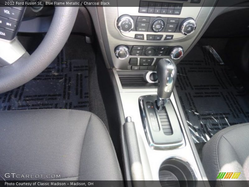 Blue Flame Metallic / Charcoal Black 2012 Ford Fusion SE