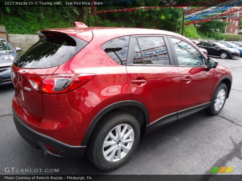 Zeal Red Mica / Black 2013 Mazda CX-5 Touring AWD