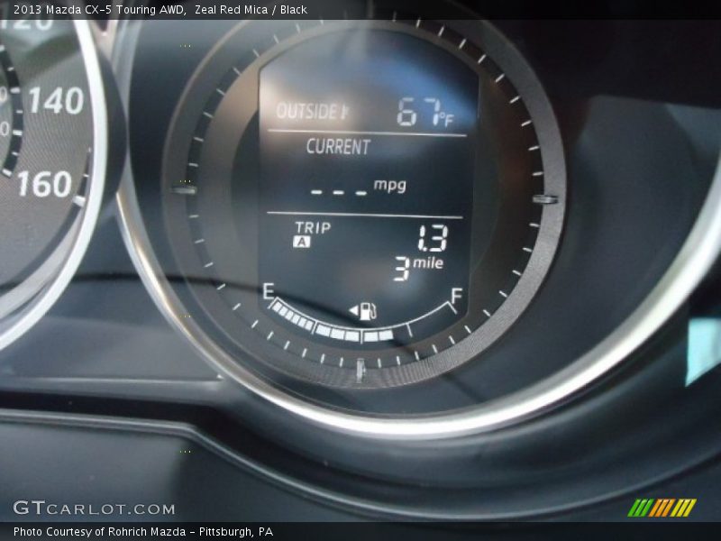 Zeal Red Mica / Black 2013 Mazda CX-5 Touring AWD