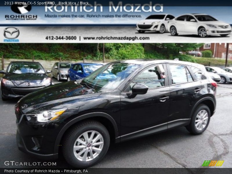 Black Mica / Black 2013 Mazda CX-5 Sport AWD