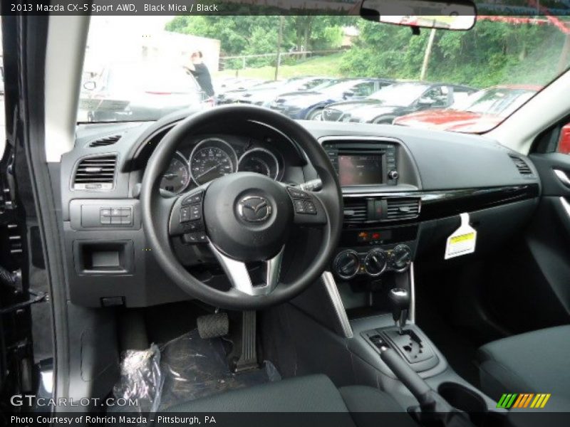 Black Mica / Black 2013 Mazda CX-5 Sport AWD