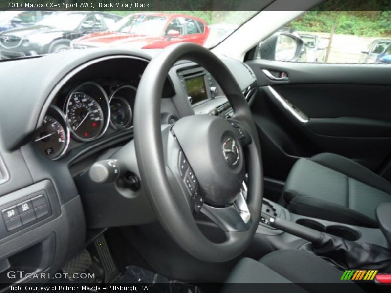 Black Mica / Black 2013 Mazda CX-5 Sport AWD