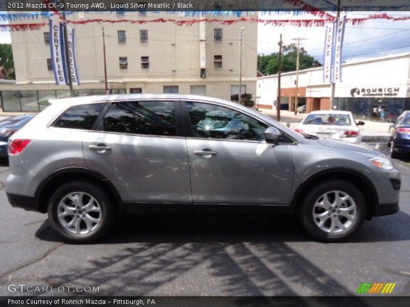 Liquid Silver Meatllic / Black 2012 Mazda CX-9 Touring AWD