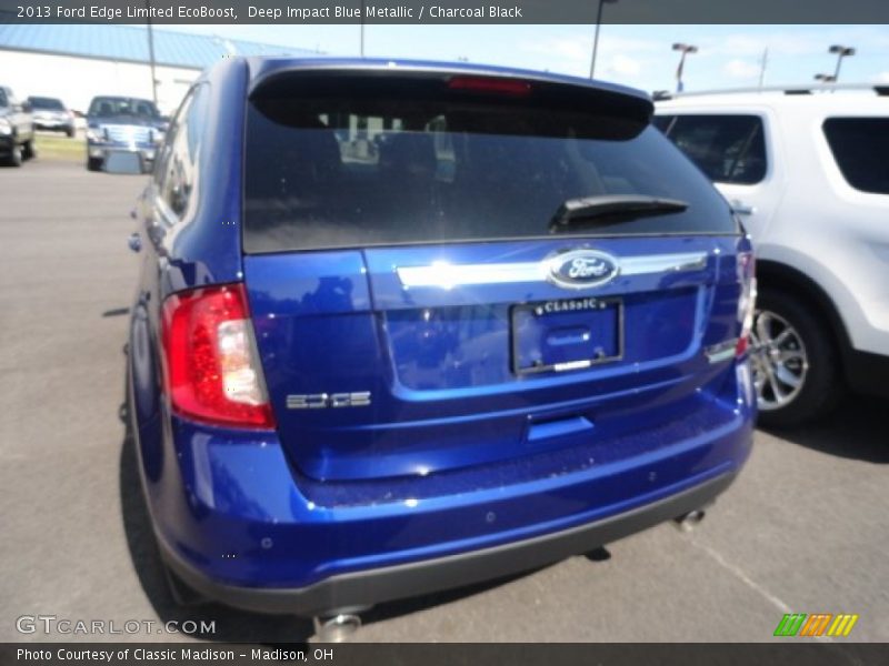 Deep Impact Blue Metallic / Charcoal Black 2013 Ford Edge Limited EcoBoost