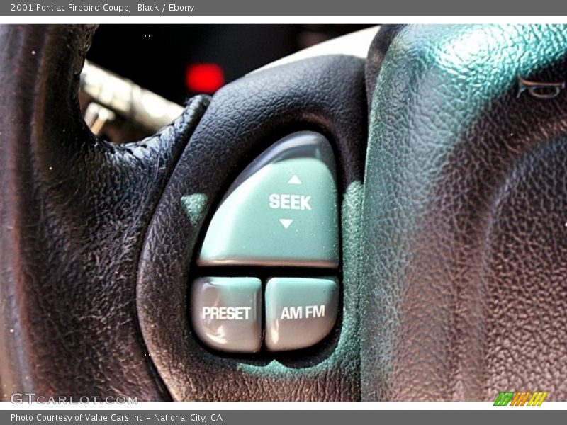 Controls of 2001 Firebird Coupe
