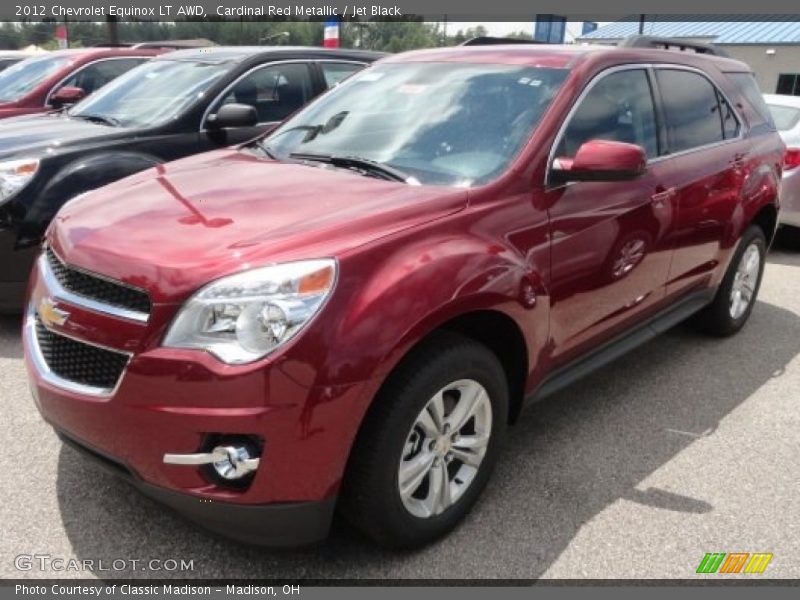 Cardinal Red Metallic / Jet Black 2012 Chevrolet Equinox LT AWD