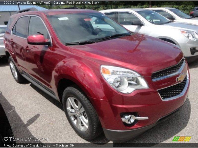 Cardinal Red Metallic / Jet Black 2012 Chevrolet Equinox LT AWD