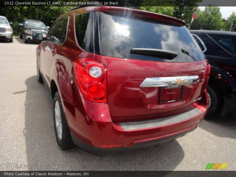 Cardinal Red Metallic / Jet Black 2012 Chevrolet Equinox LT AWD