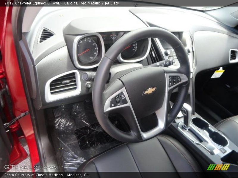 Cardinal Red Metallic / Jet Black 2012 Chevrolet Equinox LT AWD