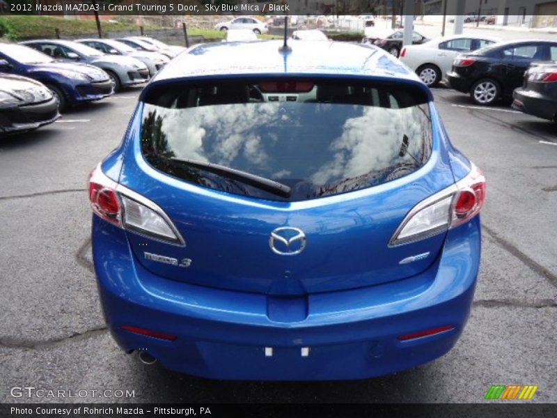 Sky Blue Mica / Black 2012 Mazda MAZDA3 i Grand Touring 5 Door