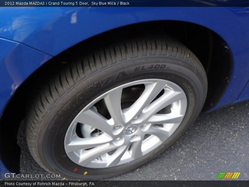 Sky Blue Mica / Black 2012 Mazda MAZDA3 i Grand Touring 5 Door