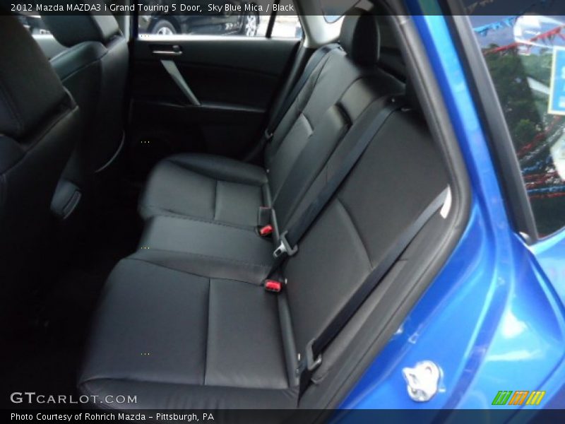 Sky Blue Mica / Black 2012 Mazda MAZDA3 i Grand Touring 5 Door