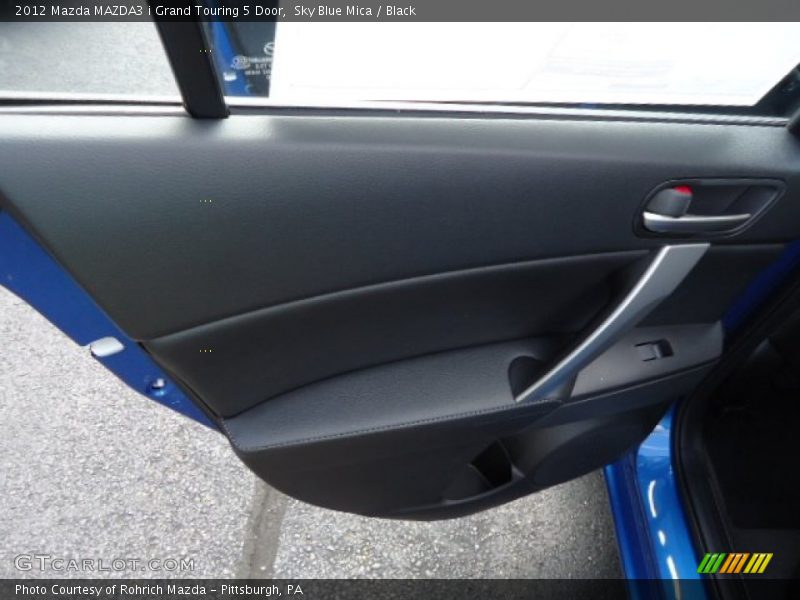 Sky Blue Mica / Black 2012 Mazda MAZDA3 i Grand Touring 5 Door