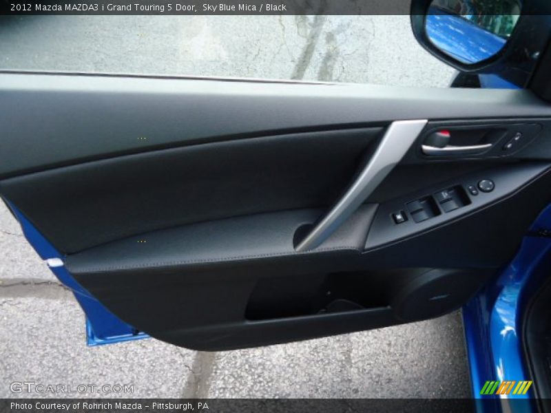 Sky Blue Mica / Black 2012 Mazda MAZDA3 i Grand Touring 5 Door