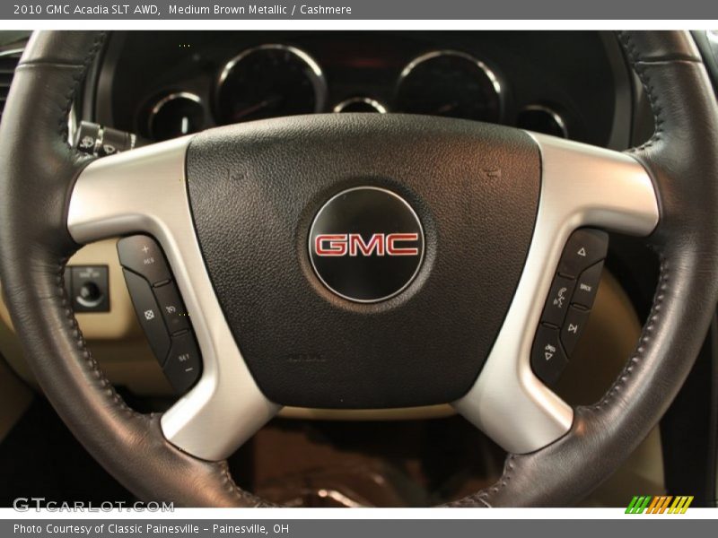 Medium Brown Metallic / Cashmere 2010 GMC Acadia SLT AWD
