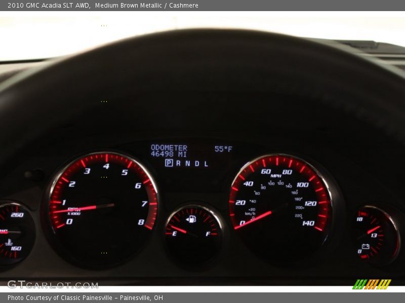 Medium Brown Metallic / Cashmere 2010 GMC Acadia SLT AWD