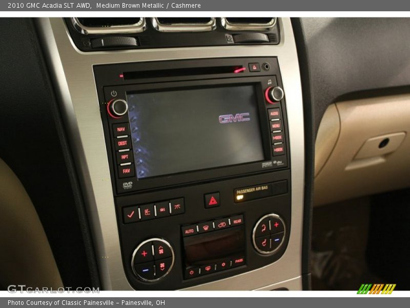 Medium Brown Metallic / Cashmere 2010 GMC Acadia SLT AWD