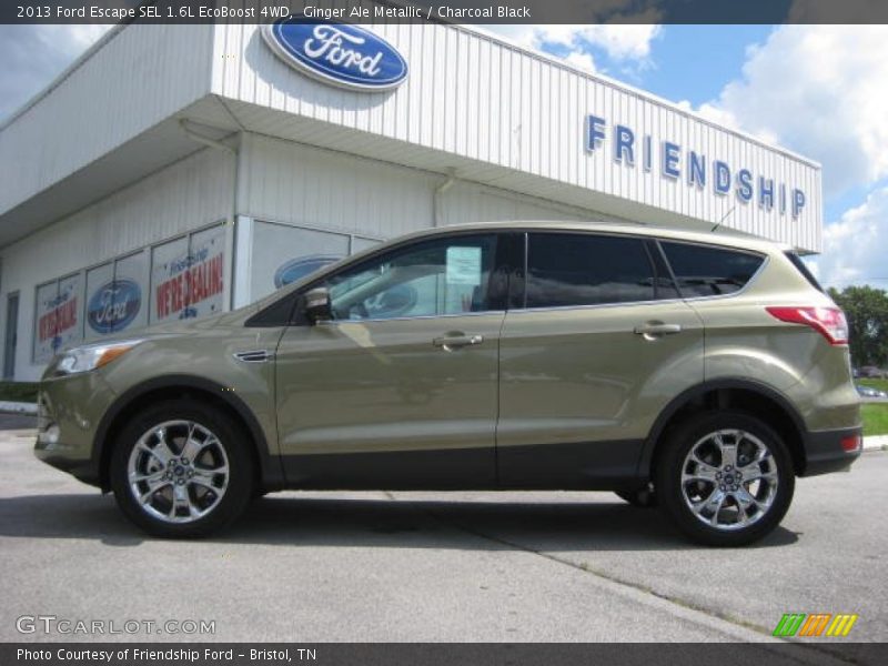Ginger Ale Metallic / Charcoal Black 2013 Ford Escape SEL 1.6L EcoBoost 4WD