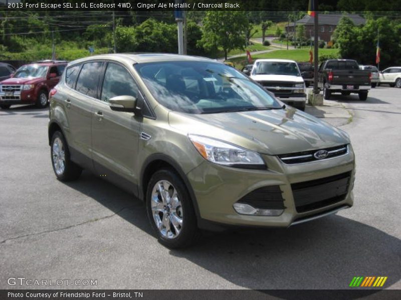 Ginger Ale Metallic / Charcoal Black 2013 Ford Escape SEL 1.6L EcoBoost 4WD