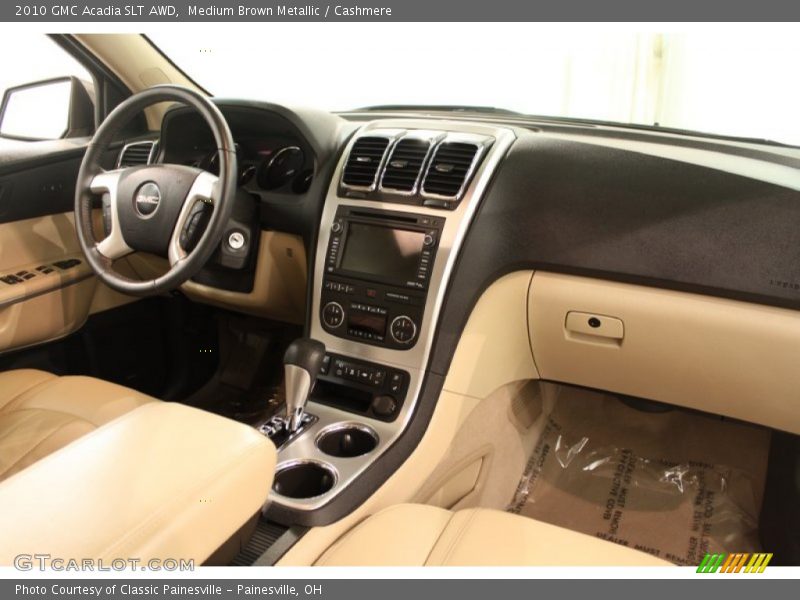 Medium Brown Metallic / Cashmere 2010 GMC Acadia SLT AWD