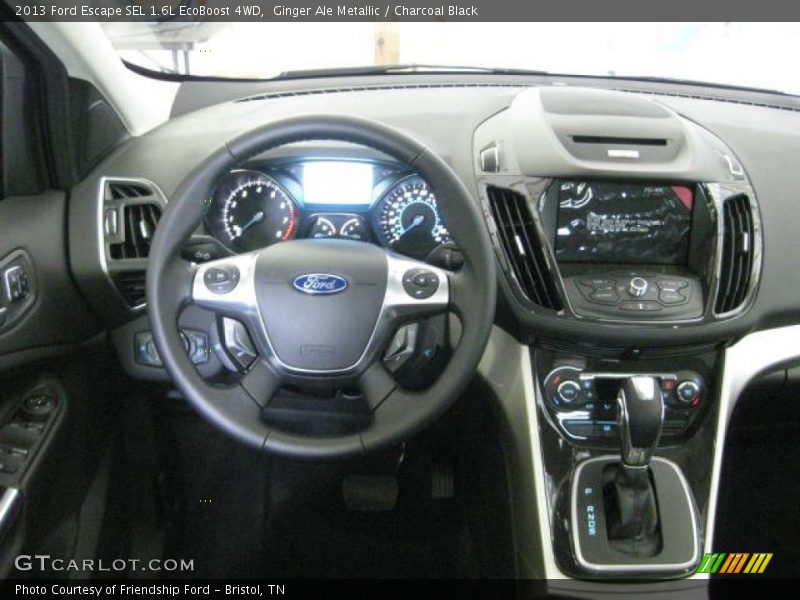 Ginger Ale Metallic / Charcoal Black 2013 Ford Escape SEL 1.6L EcoBoost 4WD