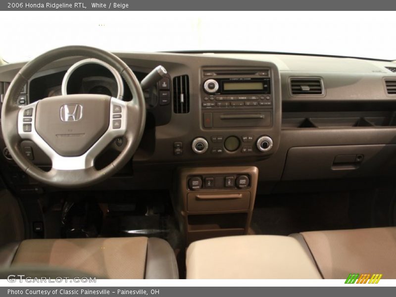 White / Beige 2006 Honda Ridgeline RTL