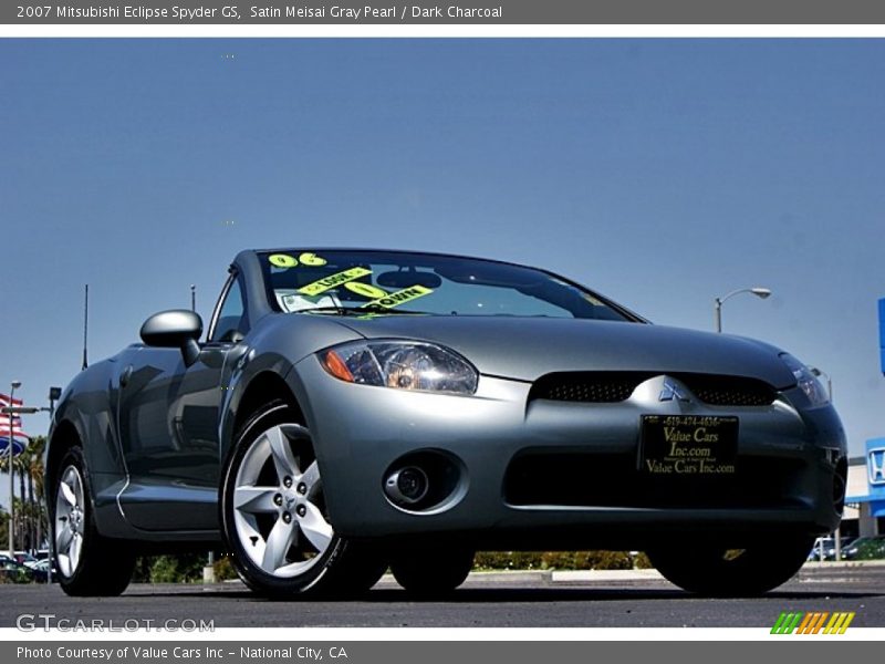 Satin Meisai Gray Pearl / Dark Charcoal 2007 Mitsubishi Eclipse Spyder GS