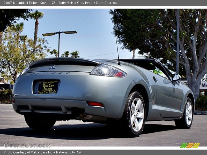 Satin Meisai Gray Pearl / Dark Charcoal 2007 Mitsubishi Eclipse Spyder GS